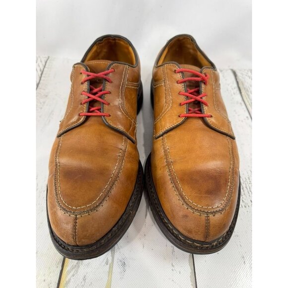 Allen Edmonds Wilbert Mens Leather Derby Shoes Size 9.5 With Red Laces - Picture 2 of 7